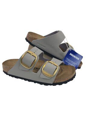 NEW Birkenstock Big Buckle Sandals Gray/Blue Gold Womens Size 39 EU